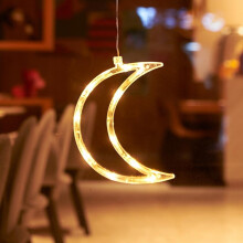 LED Christmas Window Lights Acrylic Tree and Stars 24 pcs