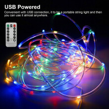 LED-snöreljus10m100LED USB-driven dimbar