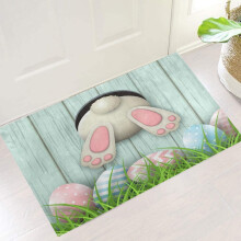 Paasdeurmat van polyester voor binnen en buiten, 40x60 cm