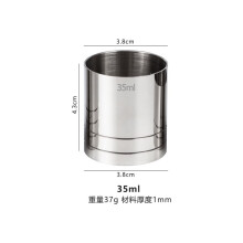 Doseur Deouny en acier inoxydable 25/35/50 ml