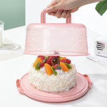 Porte-gâteau portable Beautynvta rose 10 pouces