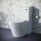 NES Home Modern 500mm Back To Wall WC Rimless Toilet Gloss White Space Saving 1