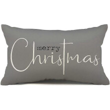 (shape36) Christmas Pillow Covers Merry Christmas Throw Pillow Decorative Christmas Red