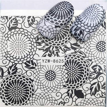 Floral Water Transfer Nail Art Stickers Sheet DIY Flower Decals for Manicure Tips Decorations