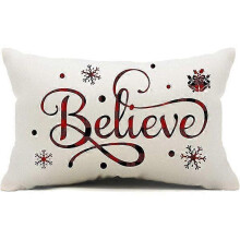 (shape3) Christmas Pillow Covers Merry Christmas Throw Pillow Decorative Christmas Red