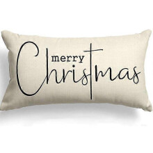(shape11) Christmas Pillow Covers Merry Christmas Throw Pillow Decorative Christmas Red