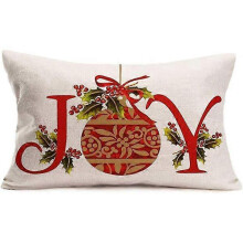 (shape30) Christmas Pillow Covers Merry Christmas Throw Pillow Decorative Christmas Red