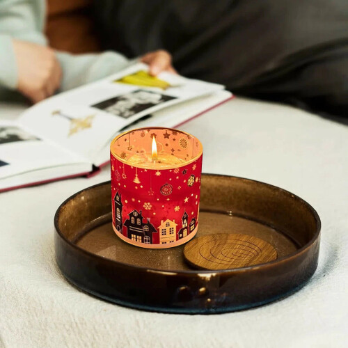 Lysende kop aromaterapilyssæt – 4Scents, sojavoks