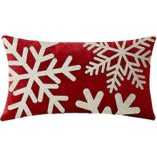 (shape14) Christmas Pillow Covers Merry Christmas Throw Pillow Decorative Christmas Red