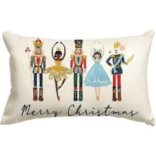 (shape4) Christmas Pillow Covers Merry Christmas Throw Pillow Decorative Christmas Red