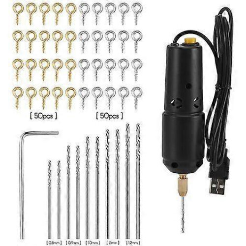 Mini Drill - USB Electric Drill Jade Drop - Off Crystal Pearl Drilling Mini