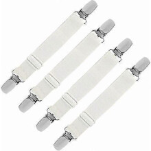Elastic Fitted Sheet Gripper, Adjustable Bed Sheet Holder Strap Fastener for Bed