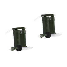 2 Pack Portable Water Filter Dual Installation Lightweight Purifier for Camping Hiking Emergency