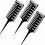 3 Pieces 3 Way ir Highlighting Cutting Comb 3 Sided Highlighting Comb Weaving 1