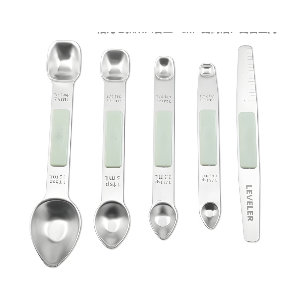 Magnetic Measuring Spoon Set With Leveler Metal Tablespoon 7755000543073
