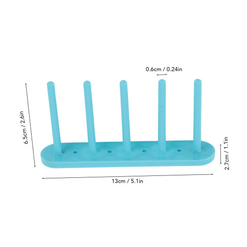 Magnetic Bobbin Holder 5 Column Sewing Machine Organizer with Durable Plastic Storage Rack 1