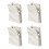 Versatile Mounting Hook Pack of 4 Damage Release Removal-White 1