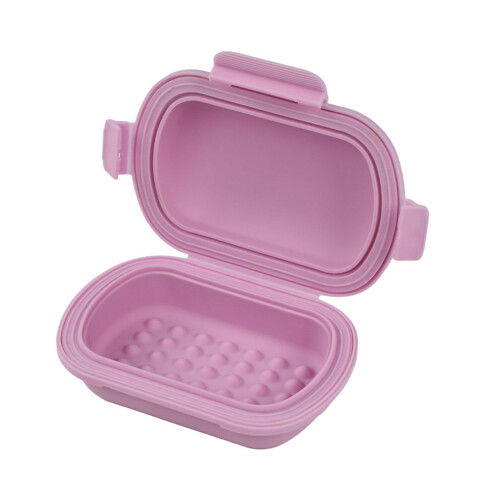 Elegant Transportable Soap Container For Travel Protective-Pink