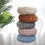 Round floor pillow solid color pleated 38x10 cm 4