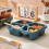 Kayannuo plastic lunchboxset met 4 afsluitbare kommen voor 4