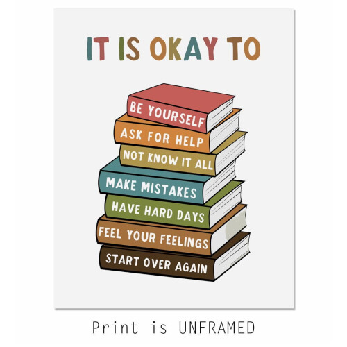 Boho It's Okay to Feel Wall Art 11x14 cali 1