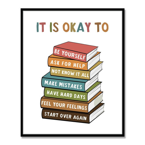 Boho It's Okay to Feel Wall Art 11x14 cali 2