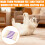 Creative Felt Cotton Swabs Kitten Toy Soft-Blue 1pcs 6