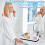 Practical Travel Toiletry bag pliable Design-white marble 7