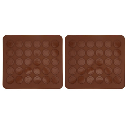 Silicone Macaron Mat 28x25cm 2-Pack 1
