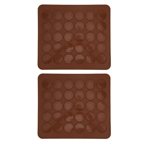 Silicone Macaron Mat 28x25cm 2-Pack 2