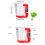 Glaskaffeebecher mit Deckel und Strohhalm, 350 ml 2