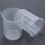 50mL Graduated Beaker, Clear Polypropylene, 4 pcs 2