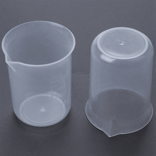 50mL Graduated Beaker, Clear Polypropylene, 4 pcs 2