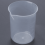 50mL Graduated Beaker, Clear Polypropylene, 4 pcs 4