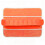 Bathtub Toy Storage Rack with Suction Cups Splash Guard-Orange 1