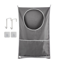 Hanging Laundry Hamper Bag with 2 Different Types of Hooks,Door