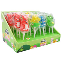 Candy Realms Spring Jelly Pops, Fruit Flavour Lollipops, 4 Individually Wrapped Designs, Perfect for Easter Baskets, Hunts & Gifting, 23 g (Pack