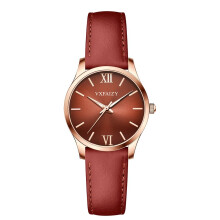 VXFAIZY Ladies Simplicity Watch Water Resistant Casual Watch for Women (Brown)
