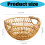 Sturdy Plastic Rattan Bin Iron Reinforcement For Small Space 3
