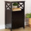 One-Door Storage Cabinet with Shelf - Black 3