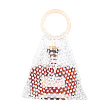 Elegant Handmade Nylon Wine Holder Featuring-Plum white