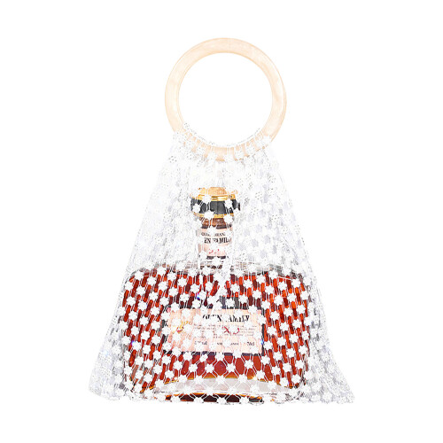 Elegant Handmade Nylon Wine Holder Featuring-Plum white