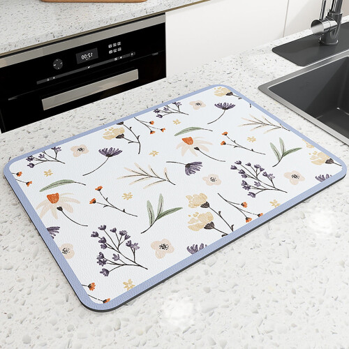 VALSEEL Kitchen Drying Mat 30x40cm Washable Heat-Resistant 1