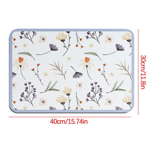 VALSEEL Kitchen Drying Mat 30x40cm Washable Heat-Resistant 2
