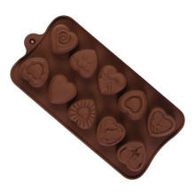 Silicone Baking Molds For Professional-Chocolate Heart Shape