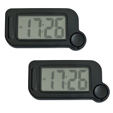 2pcs Modern Digital Wall Clock With Date Function-black black