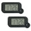 2pcs Modern Digital Wall Clock With Date Function-black black 1
