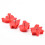 4-Piece Christmas Cookie Stamper Set - ABS Plastic 2