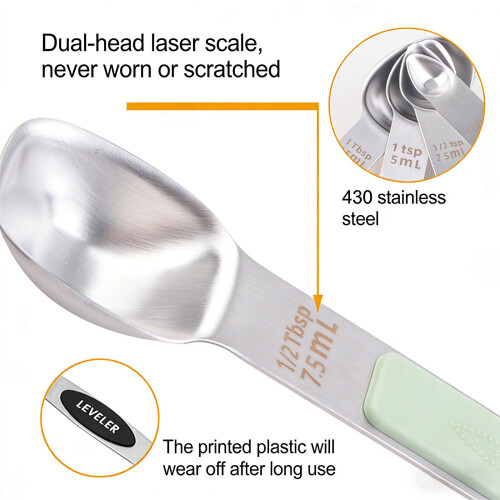 Metal Tablespoon Measure Spoon Teaspoon Spoon Kitchen Gadgets 2