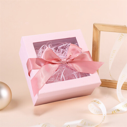 Transparent Valentine's Day Gift Box with Bow 2